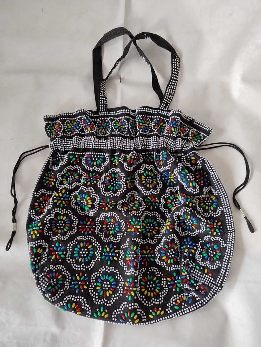 SUPER CENA Torba shoperka duża mocna bawełna torebka plecak - Nowa Kosmetyczka marki Primark biała 23x13x7 cm