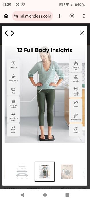 Розумні ваги Eufy A1 Smart Scale A1 з Bluetooth,