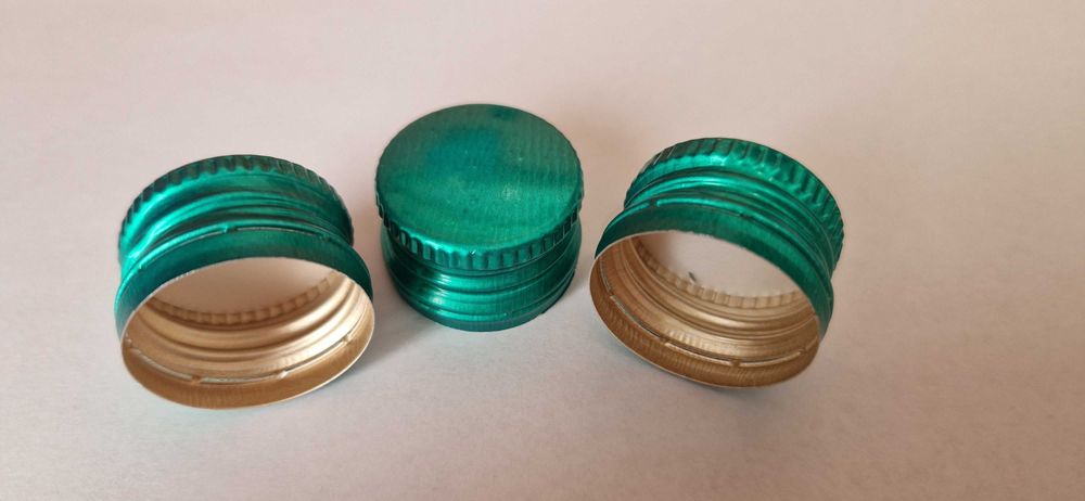 100x zakrętka aluminiowa nakrętka fi 28/18 mm do butelek