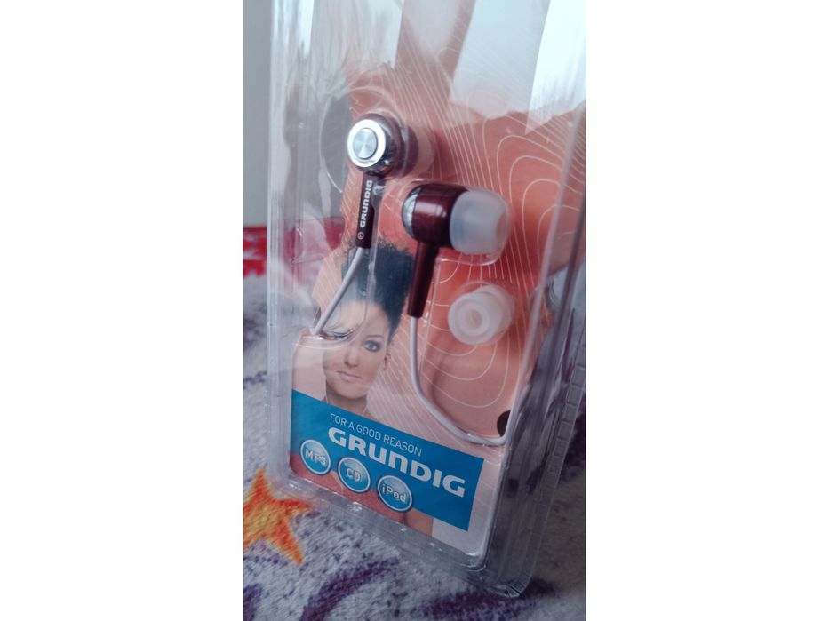 Nowe Słuchawki Douszne Stereo Grundig