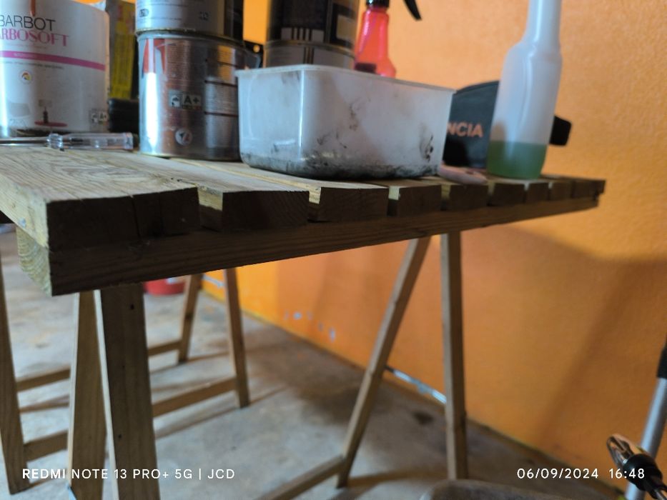 Estrado em madeira tratada com 0,75*1,25