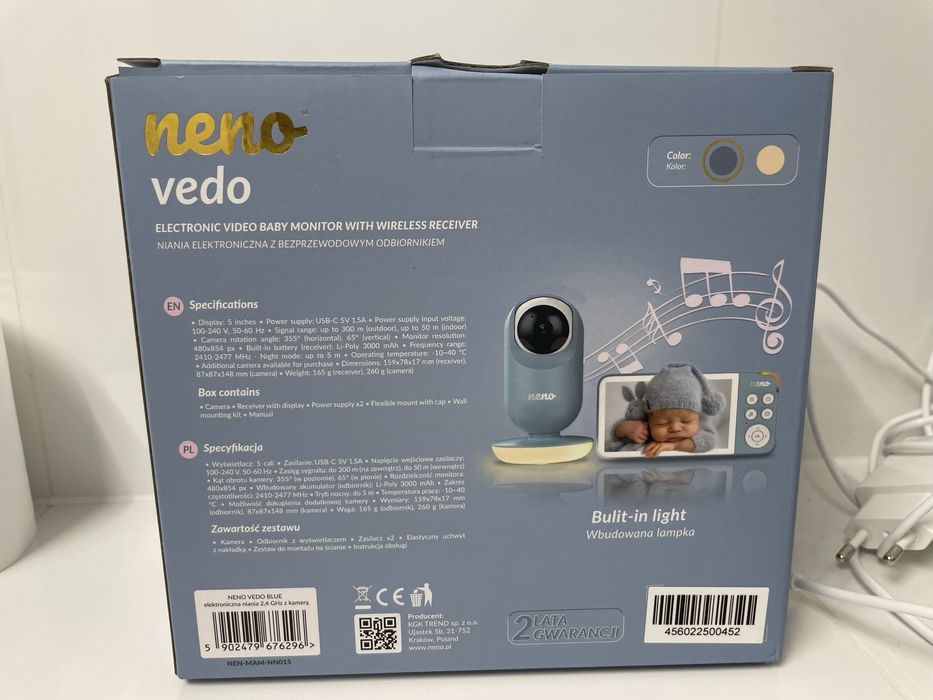 Nowa Elektroniczna niania Neno Vedo Blue