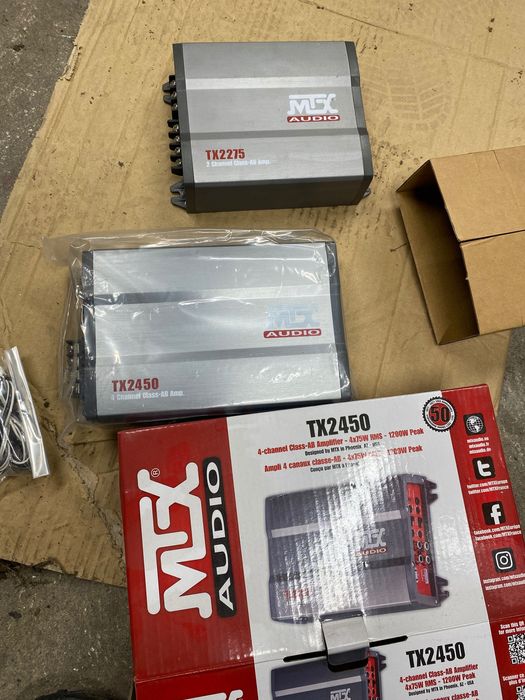 Mtx audio 2 wzmacniacze nowe