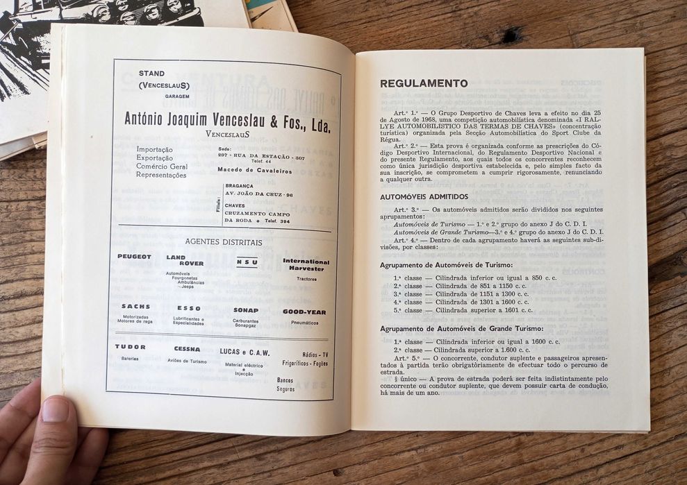 Raros Programas Circuito Automóvel 1960s