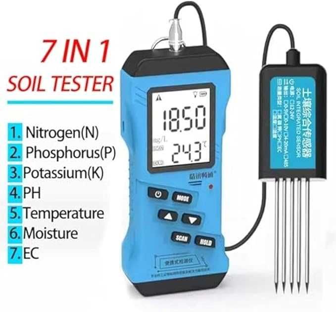 7-in-1 Soil Tester, Multifunctional (PH, Temp, Moisture, N, P, K)64170834764162120