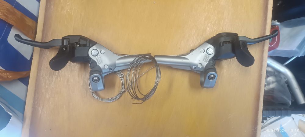 Manetes Shimano LX dual Control hidráulico