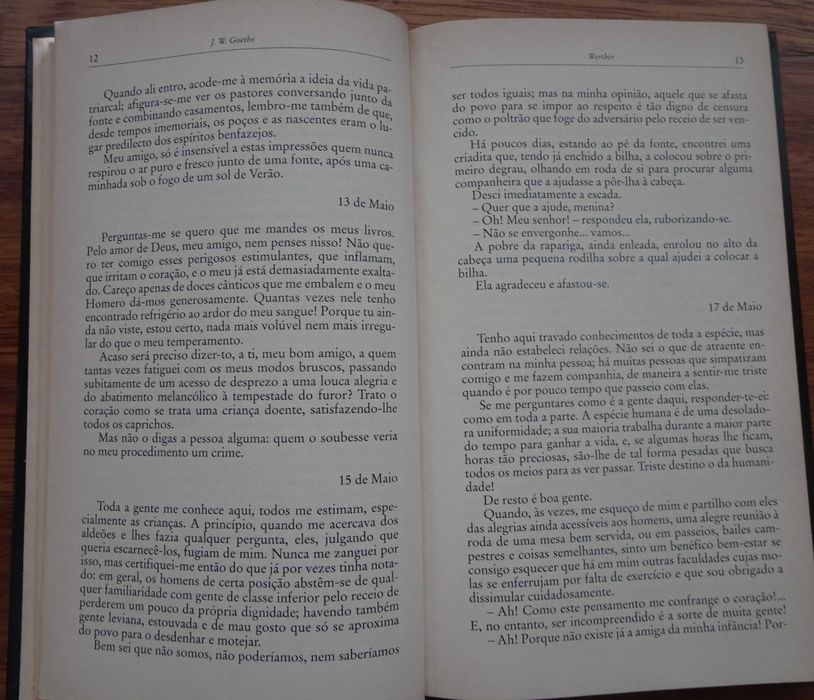 Werther de J. W. Goethe