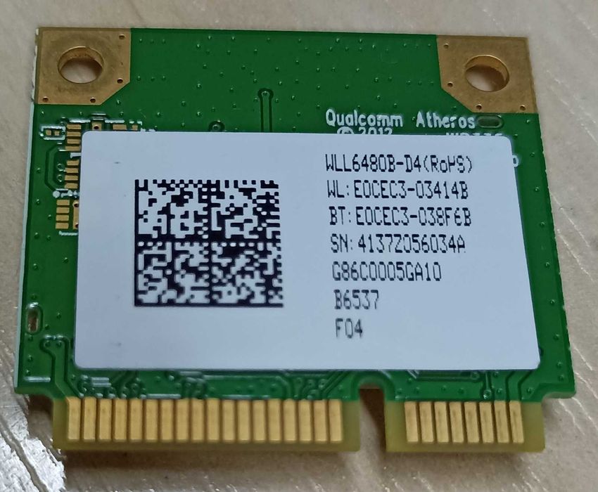 Wi-fi+BT модуль HalfSize Mini PCIe Qualcomm Atheros QCWB335