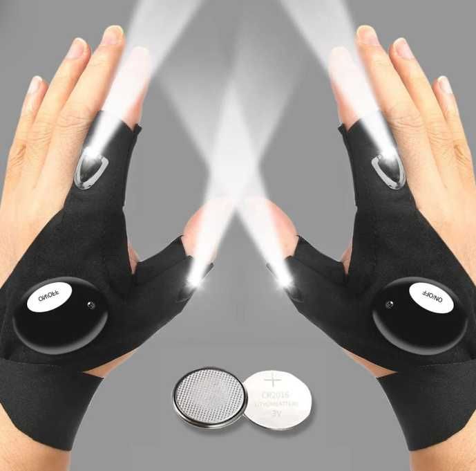 Conjunto de Luva LED De Ciclismo Iluminação Durável NOVO ENVIO GRÁTIS