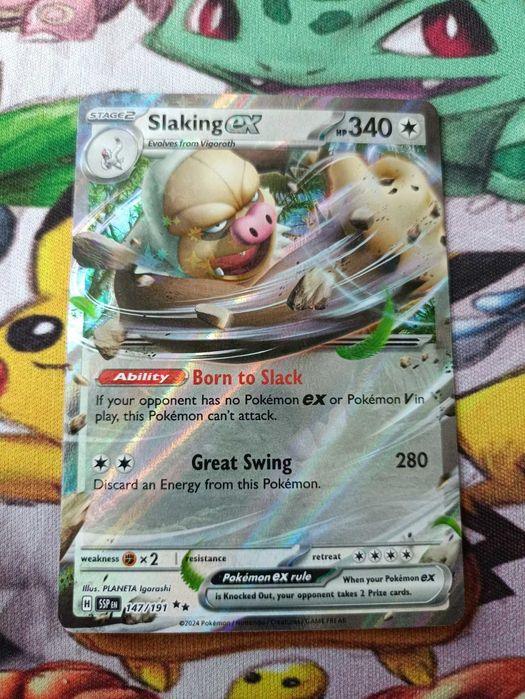 Slaking ex (SSP 147) Surging Sparks - Karta Pokemon TCG
