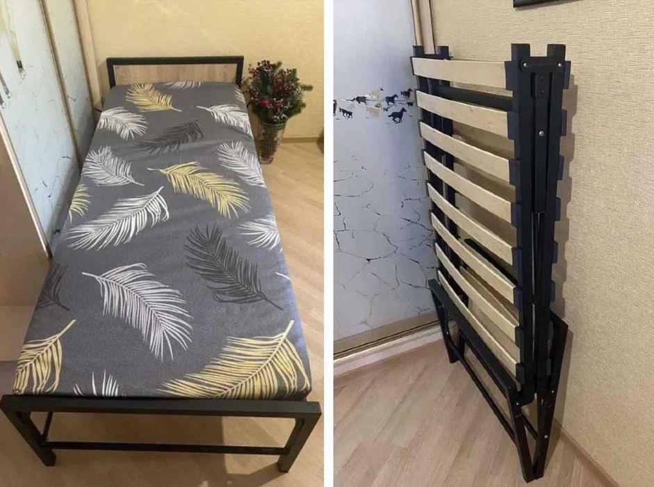 Розкладне ліжко розкладачка комплект кровать раскладушка на ламелях