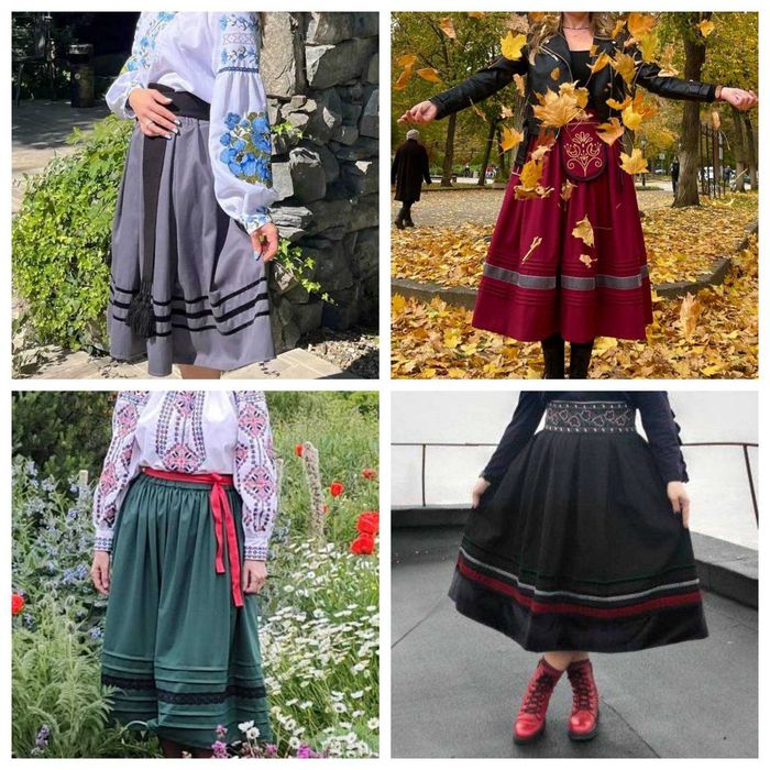 нові спідниці до вишиванок оверсайз 46-56рр