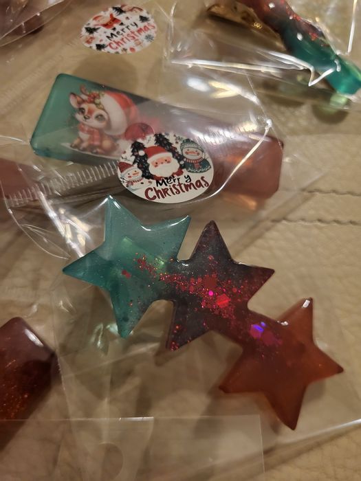 Molas de cabelos efeito natal