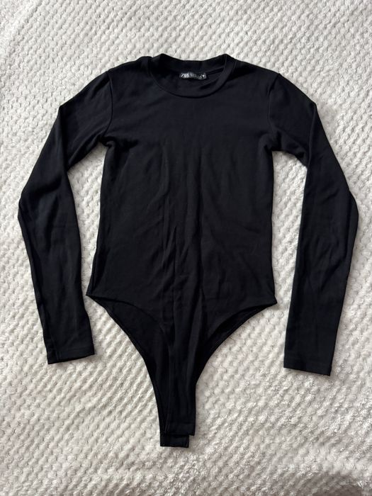 чорний боді ZARA