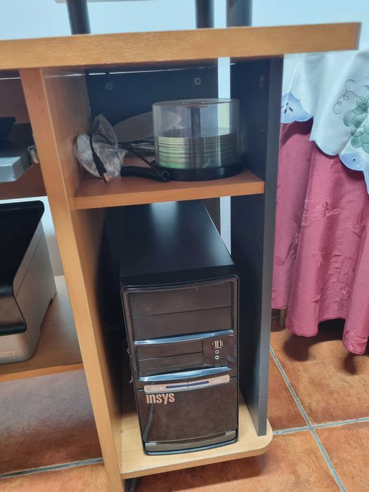 Secretaria Madeira Para Escritório com Rodas