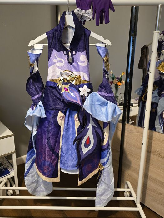 Cosplay keqing Genshin Impact + peruka