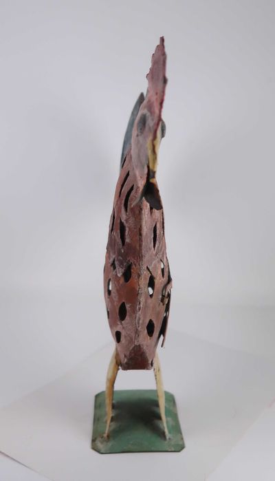 Lanterna Galo em chapa de metal - 32 cm
