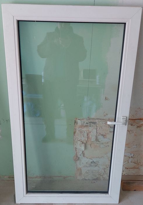 Okno plastikowe 2szybowe bez ramy