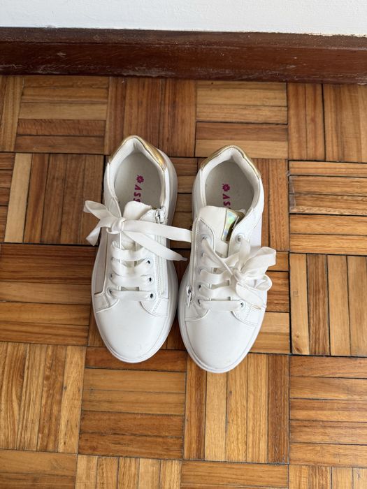 Sapatilhas tenis branco mulher 37