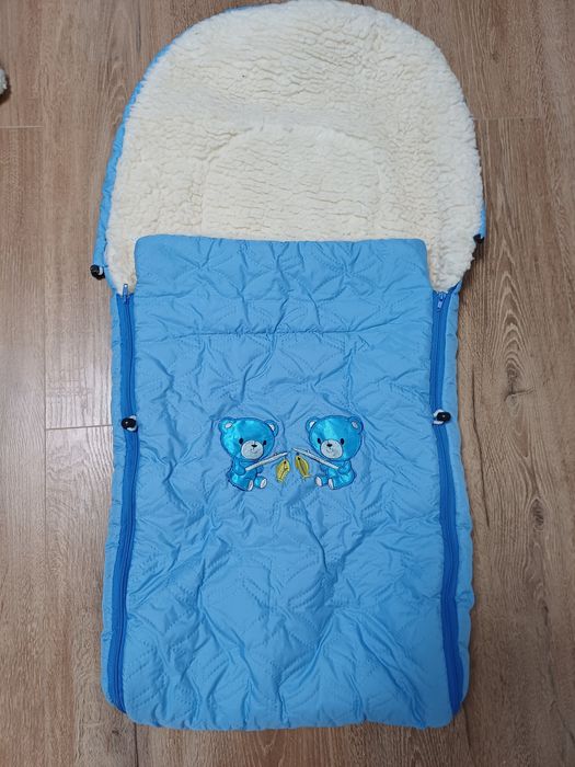 Теплий конверт в коляску санки