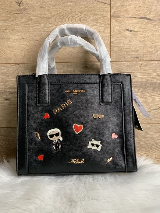 Сумка Karl Lagerfeld Карл Лагерфельд чорна