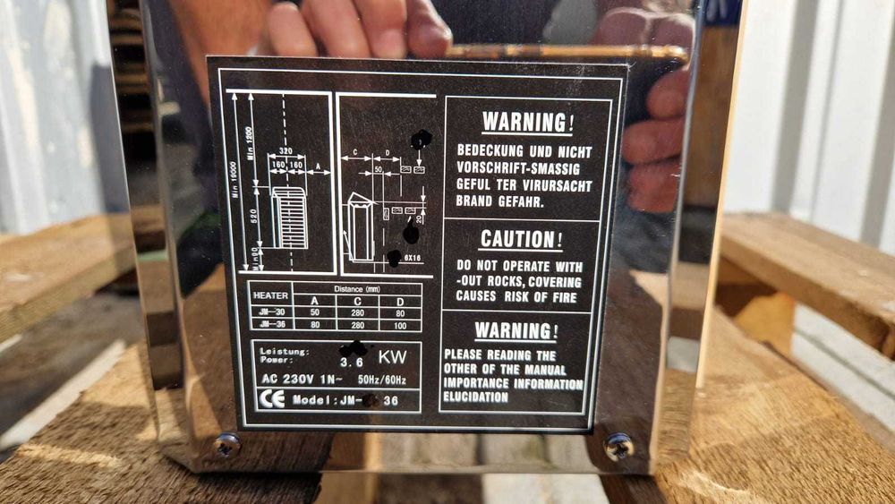 Sauna Wandex kabina fińska 1-2 osobowa sucha ZEWNETRZNA nowy piec 230v