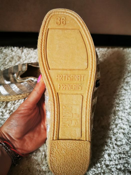 Espadryle nowe ze słomiana podeszwa 36