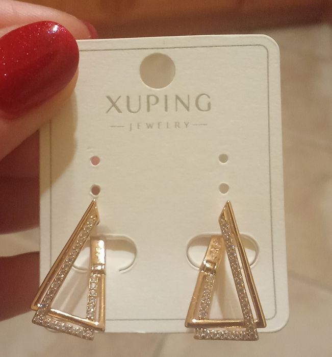 Сережки мед.золото