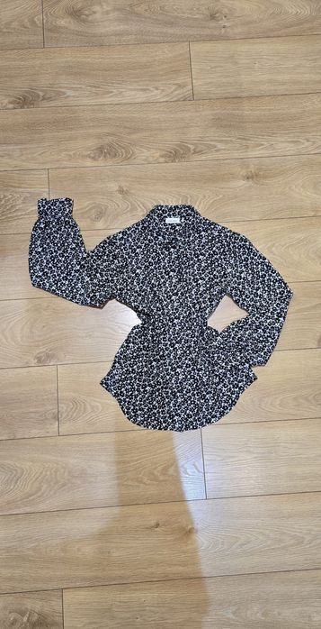 Czarno biała koszula 100% wiskoza