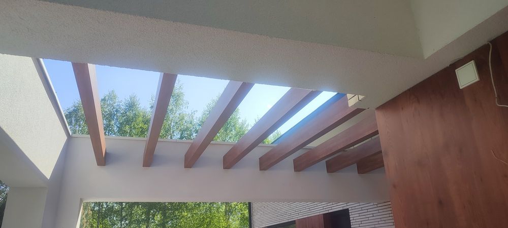 Elewacje, ocieplanie poddasza wełna mineralną, gips karton.