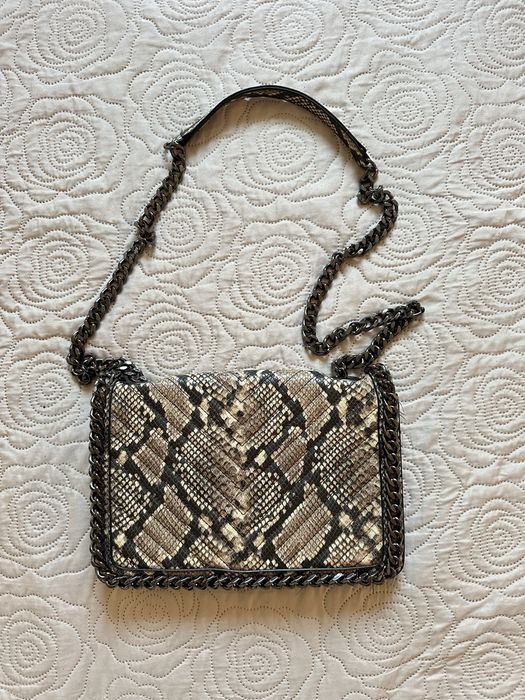 Aldo torebka na łańcuszku wężowy print jak nowa