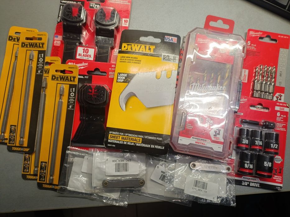 Dewalt.Milwaukee.різьбомір/шагомір метричний.біта,леза трапеція крючок