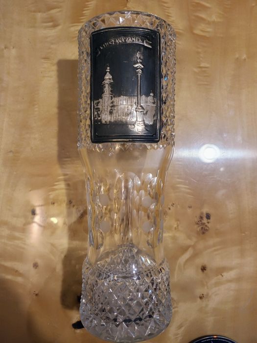 Wazon kryształowy Puchar Warszawa 33cm