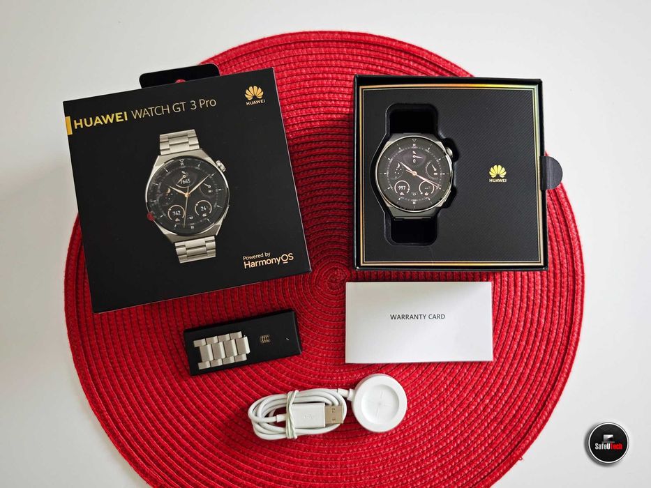 Huawei Watch GT3 Pro Elite - SZAFIR - TYTAN - Bransoleta - KPL. WARTO