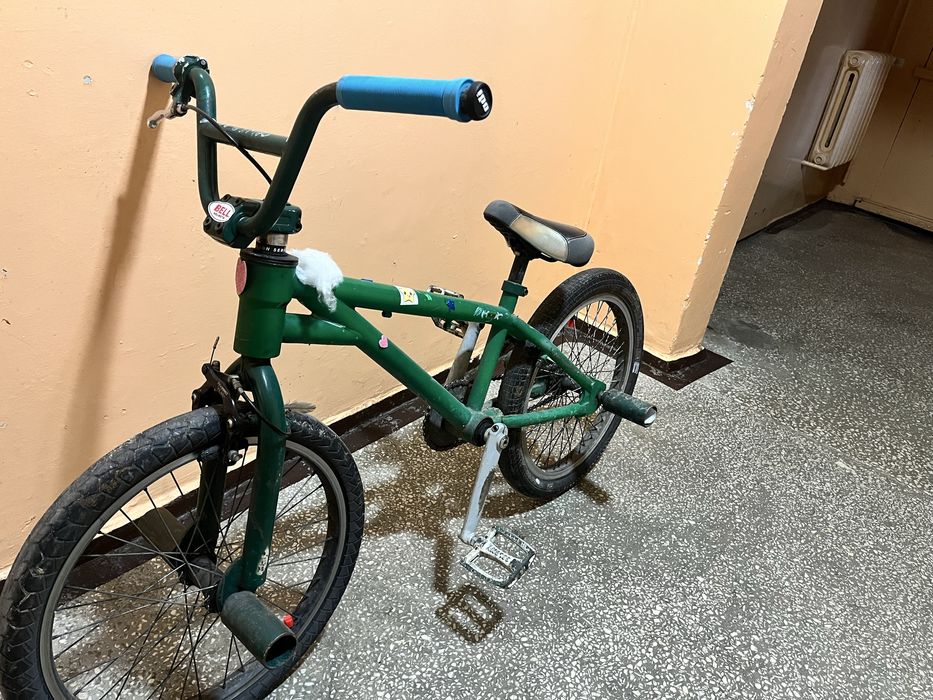 Rower Bmx zielony z pegami