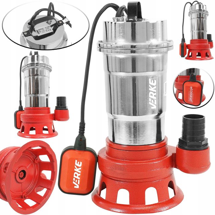 POMPA WODY BRUDNEJ Czystej Szamba Ścieków Studni Zatapialna 2"