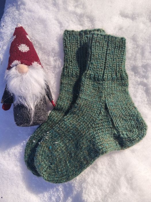 В'язані шкарпетки вовняні дитячі ручна робота