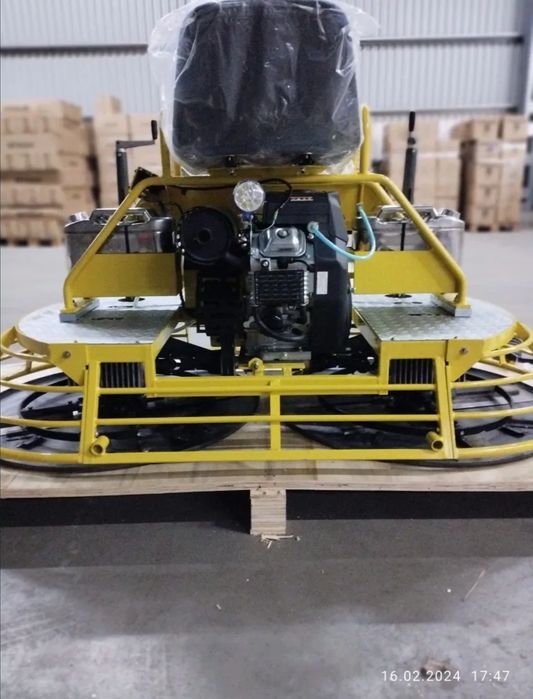 Затирочна двух роторна машина для бетону,реверсна