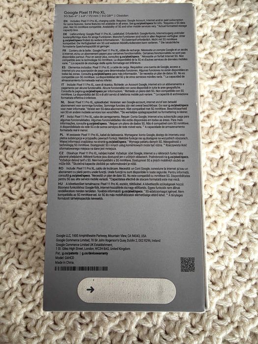 Google pixel 11 Pro XL 512gb