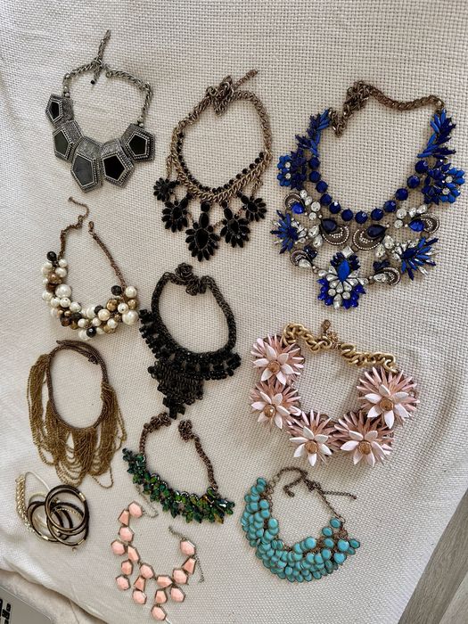 Kolia choker naszyjnik zara kamienie