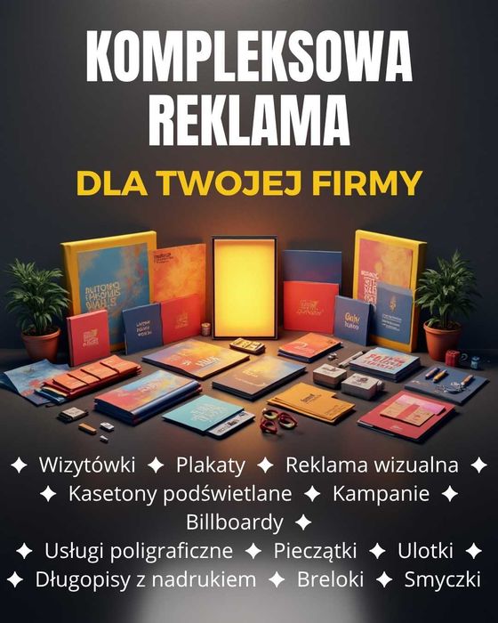 reklama - ulotki, plakaty, banery, pylony, wizytówki