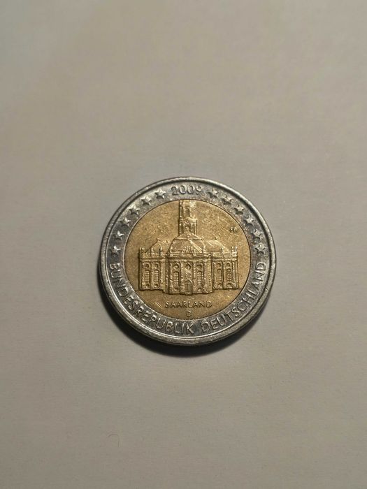 Moeda Comemorativa de 2€ Alemã - Saarland
