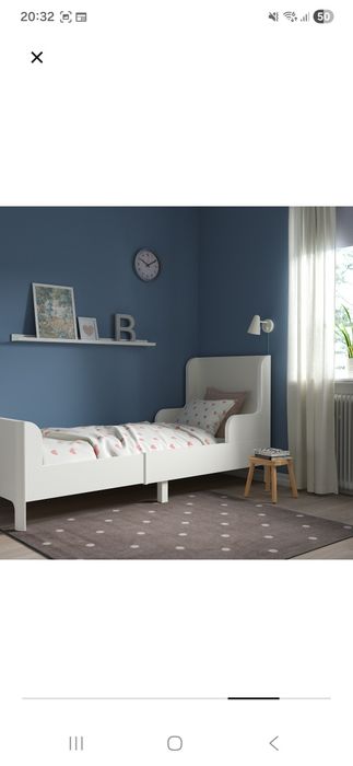 IKEA BUSUNGE + materac | Stan niemal idealny