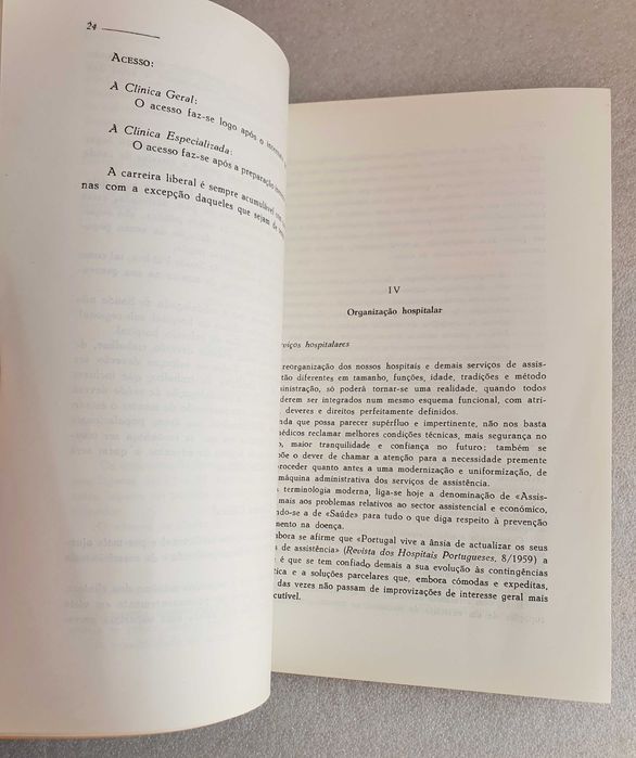 Antigo Livro ~ "Estudo sobre a Carreira Médica - Relatório Ordem dos Médicos" ~ Porto 1960 ~ RARO