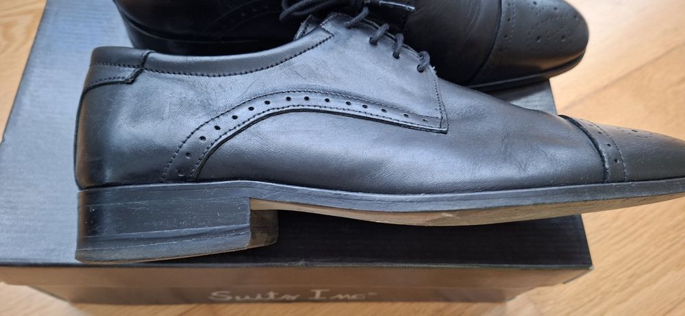 Sapatos Pretos Homem Tam 42 Suits Inc