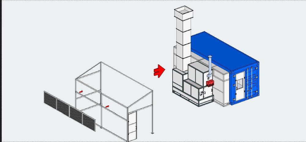 Kontenerowa Kabina Lakiernicza