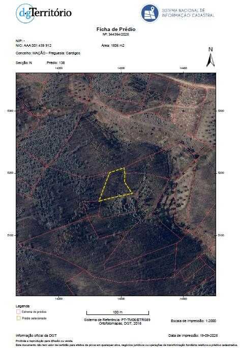 Terrenos em Mação/Cardigos  ( 3 propriedades) 1€ M2 c/Eucalipto 7 anos