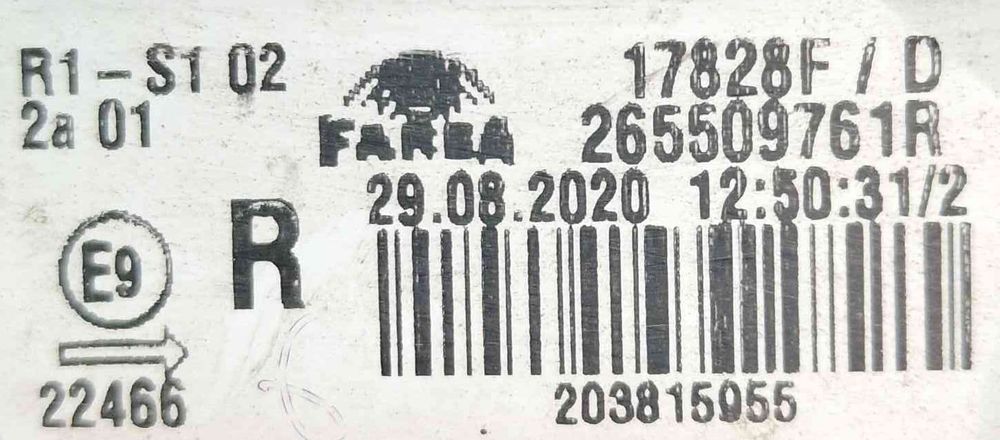 Farolim Direito 265509761R - RENAULT CLIO V