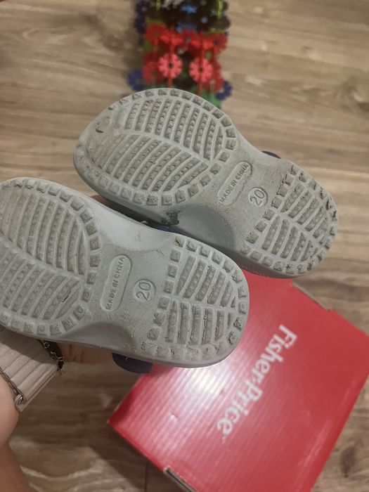 Fisher Price buty buciki klapki jak Crocs r. 20, do nauki chodzenia