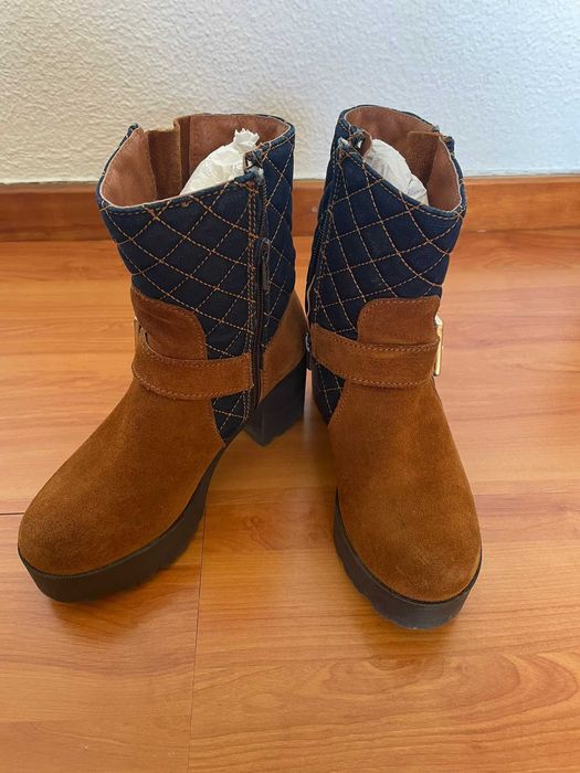 Botas Cano Medio- Salsa